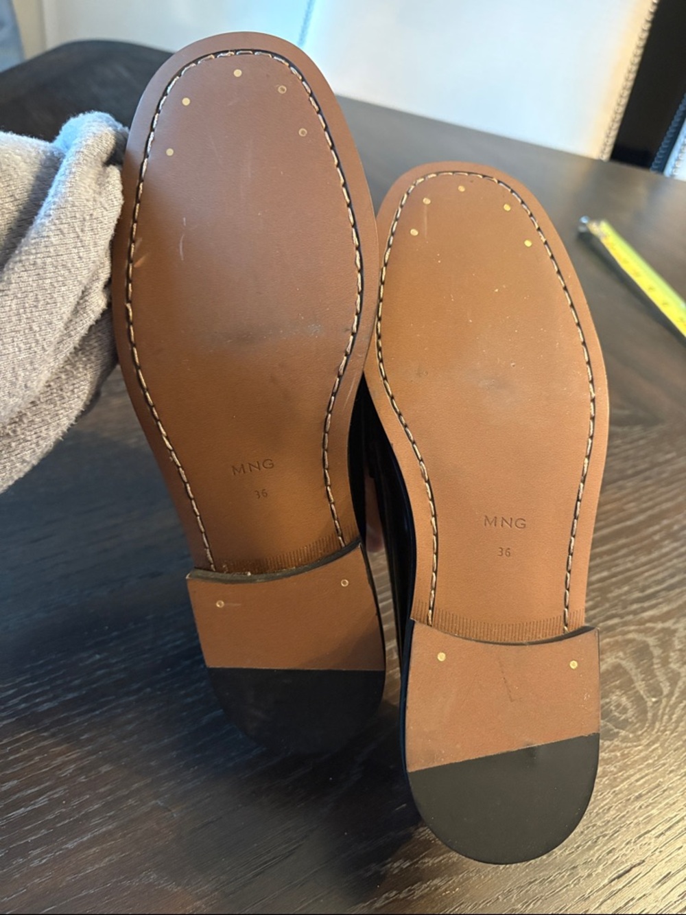 MANGO Women's Two-Tone Suede Penny Loafers NWT Size Euro 36 - Picture 9 of 13